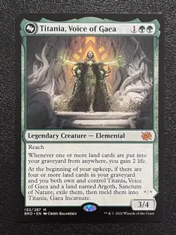 Mtg Titania, Voice of Gaea The Brothers' War 193/287 Regular Mythic NM/M - Image 1