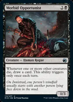 Morbid Opportunist [Innistrad: Midnight Hunt] Magic MTG - Image 1