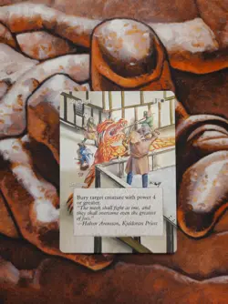 Magic the Gathering Reprisal #1 Hand Painted Unique Custom MTG Alter - Image 1