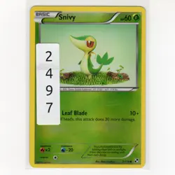 Pokemon TCG Snivy 2/114 BW Base Set Reverse Holo Common Card EN-LP 2011 - Image 3