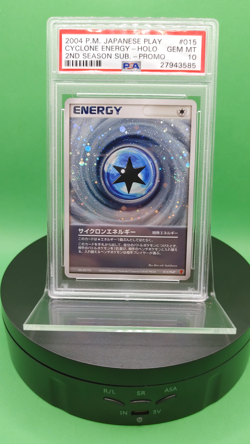 2 Swirls PSA 10 Cyclone Energy 015 PLAY Promo Season Sub 2004 Japanese Pokemon - Image 2