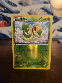 Pokemon - Snivy - 11/149 - Reverse Holo- BW - Boundaries Crossed - Image 1
