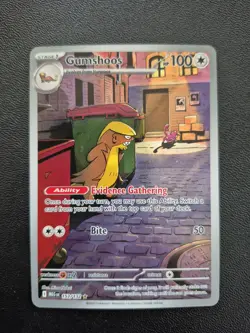 Pokemon TCG - Gumshoos 153/132 - Illustration Rare - Mega Evolution Mint - Image 1
