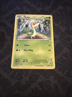 Snivy 1/114 Cosmos Holo Pokemon Card 2011 Black & White - Image 1