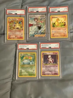 Pokemon PSA Graded Card Lot: 1999, 2000 & 2021 - Charizard, Venusaur, Mewtwo +++ - Image 1