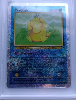 Pokemon 1x Psyduck Golduck - Legendary Collection Reverse Holo - #88 #43 - PSA 7 - Image 2