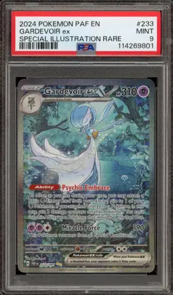 Pokemon Gardevoir ex Paldean Fates Special Illustration Rare #233 PSA 9 Mint - Image 1