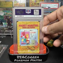 PSA 10 1998 Ash & Others Prism Carddass Vending Pokemon Bandai #45 - Image 2
