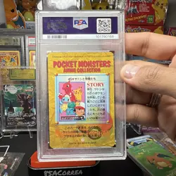 PSA 10 1998 Ash & Others Prism Carddass Vending Pokemon Bandai #45 - Image 4