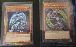 QCR Blue-Eyes White Dragon Dark Magician Quarter Century Yugioh Original Artwork - Image 2