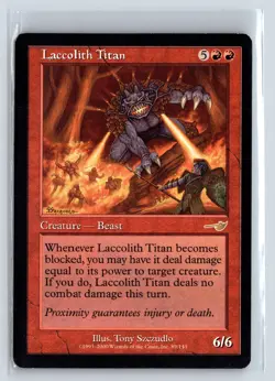 (4x) LACCOLITH TITAN - MTG Magic the Gathering Card - Nemesis - Rare - Image 1