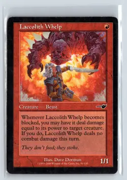 (4x) LACCOLITH WHELP - MTG Magic the Gathering Card - Nemesis - Common - Image 1