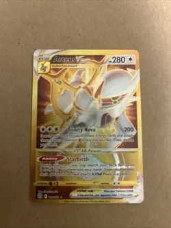Pokemon TCG Arceus VSTAR Holo Secret Rare Card 184/172 Brilliant Stars - Image 1