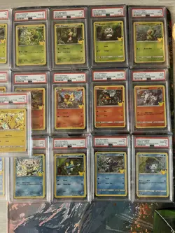 Pokemon 25th Anniversary (All Holo) Mcdonalds 25 card Set Sequential Slabs - Image 3