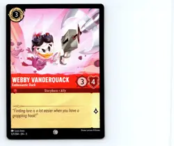 Disney Lorcana Into the Inklands #127 Webby Vanderquack Card TCG CCG - Image 1
