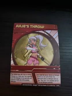 BAKUGAN Battle Brawler Julies Throw 2008 Ability Card BA158 Number 26/48 - Image 1