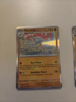 Pokemon TCG Scarlet & Violet Marowak #105/165 Rare Reverse Holo Card - Image 1