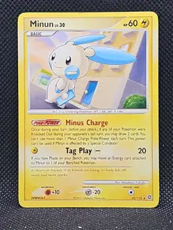Minun - 32/132 Secret Wonders - Pokemon TCG - 2007 Lightly Played Pokemon Card - Image 1