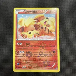Growlithe RC4/RC25 Reverse Holo Pokemon Card 2013 Legendary Treasures LP/NM - Image 1