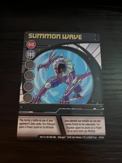 Bakugan Battle Brawlers Summon Wave Ability Card 40/48 BA172 Chrome Foil - Image 1