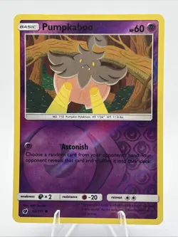 Pumpkaboo 44/111 Sm-Crimson Invasion Reverse Holo Lm-NM Pokemon Card 2017 - Image 1