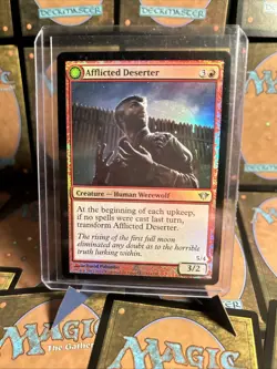 Magic: The Gathering Dark Ascension Foil Afflicted Deserter Card #81 - Image 2