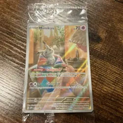 Mimikyu 075 Black Star Promo SV075 Sealed Paldean Fates Full Art Pokemon Card - Image 1