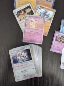 Pokemon Paradox Rift & Stellar Crown Card Lot w/ Lapras Binder + Stickers - Image 3
