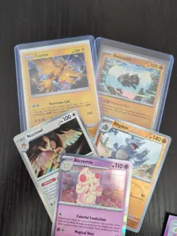 Pokemon Paradox Rift & Stellar Crown Card Lot w/ Lapras Binder + Stickers - Image 4
