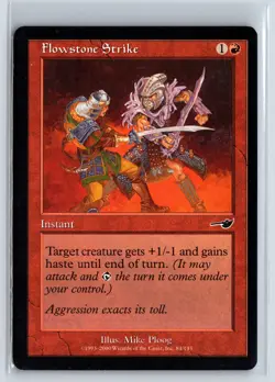 (3x) FLOWSTONE STRIKE - MTG Magic the Gathering Card - Nemesis - Common - Image 1