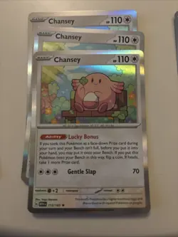 Pokemon TCG Chansey Scarlet & Violet Holo Rare Card 113/165 - Image 1