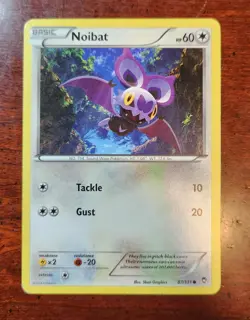 Noibat Pokemon Card, Furious Fists Set 87/111 - Image 1