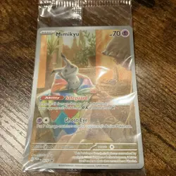 Mimikyu 075 Black Star Promo SV075 Sealed Paldean Fates Full Art Pokemon Card - Image 1