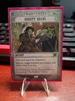 Abrupt Decay - Outlaws of Thunder Junction: Breaking News - NM MTG - Image 1