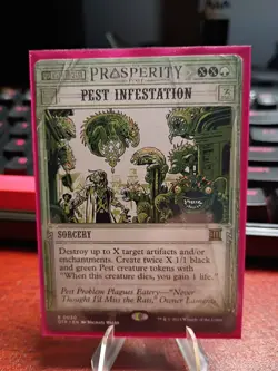 x1 Pest Infestation R MTG Outlaws of Thunder Junction: Breaking News M/NM, Engli - Image 1