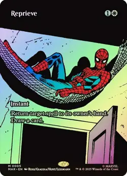 Reprieve Foil Borderless Marvel's Spider-Man NM MTG - Image 1