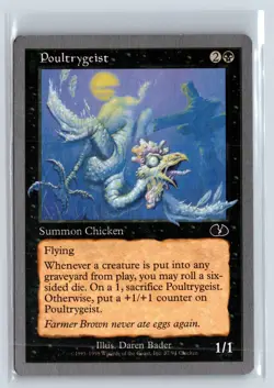 (3x) POULTRYGEIST - MTG Magic the Gathering Card - Unglued - Common - Image 1