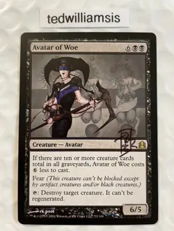 Avatar of Woe MtG Commander Autographed Signed by Artist rk post - Image 1