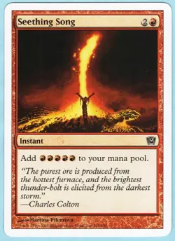 Seething Song 2005 MTG Core Set 9th Edition Red Common Instant NM AZ1 - Image 1