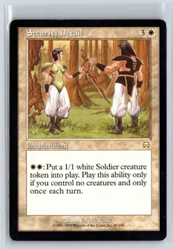 (3x) SECURITY DETAIL - MTG Magic the Gathering Card - Mercadian Masques - Rare - Image 1