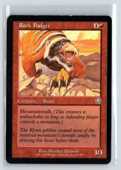 (3x) ROCK BADGER - MTG Magic the Gathering Card - Mercadian Masques - Uncommon - Image 1