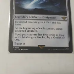 MTG Magic The Gathering LOTR Lord of the Rings #250 Sting the Glinting Dagger - Image 3