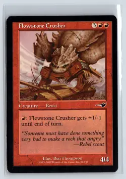 (3x) FLOWSTONE CRUSHER - MTG Magic the Gathering Card - Nemesis - Common - Image 1