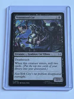 Venomized Cat 72 MTG Marvels Spider-Man 2025 Near Mint Non Foil - Image 1