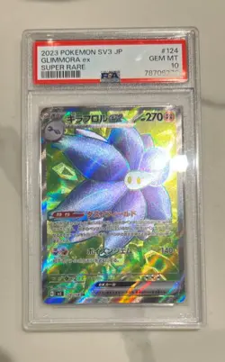 2023 POKEMON JPN SV3-RULER OF THE BLACK FLAME SUPER RARE #124 GLIMMORA EX PSA 10 - Image 1