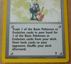 Pokemon Trader 103/110 Rare Non-Holo Legendary Collection Pokemon Trainer NM/LP - Image 3