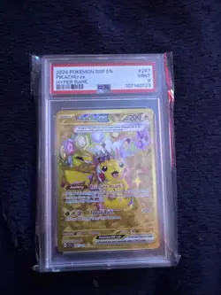2024 Pokemon SSP En Pikachu Ex Hyper Rare Gem Mint 9 - Image 1