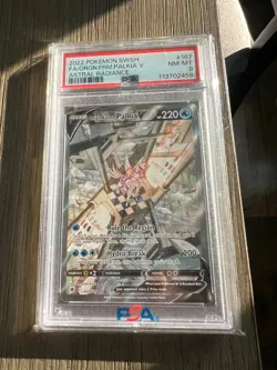 POKEMON ORIGIN FORM PALKIA V ASTRAL RADIANCE PSA MINT 8 - Image 1