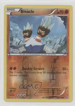 Binacle Reverse Foil Pokemon XY Flashfire #48 - Image 1