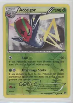 Accelgor Reverse Foil Pokemon XY Furious Fists #9 - Image 1